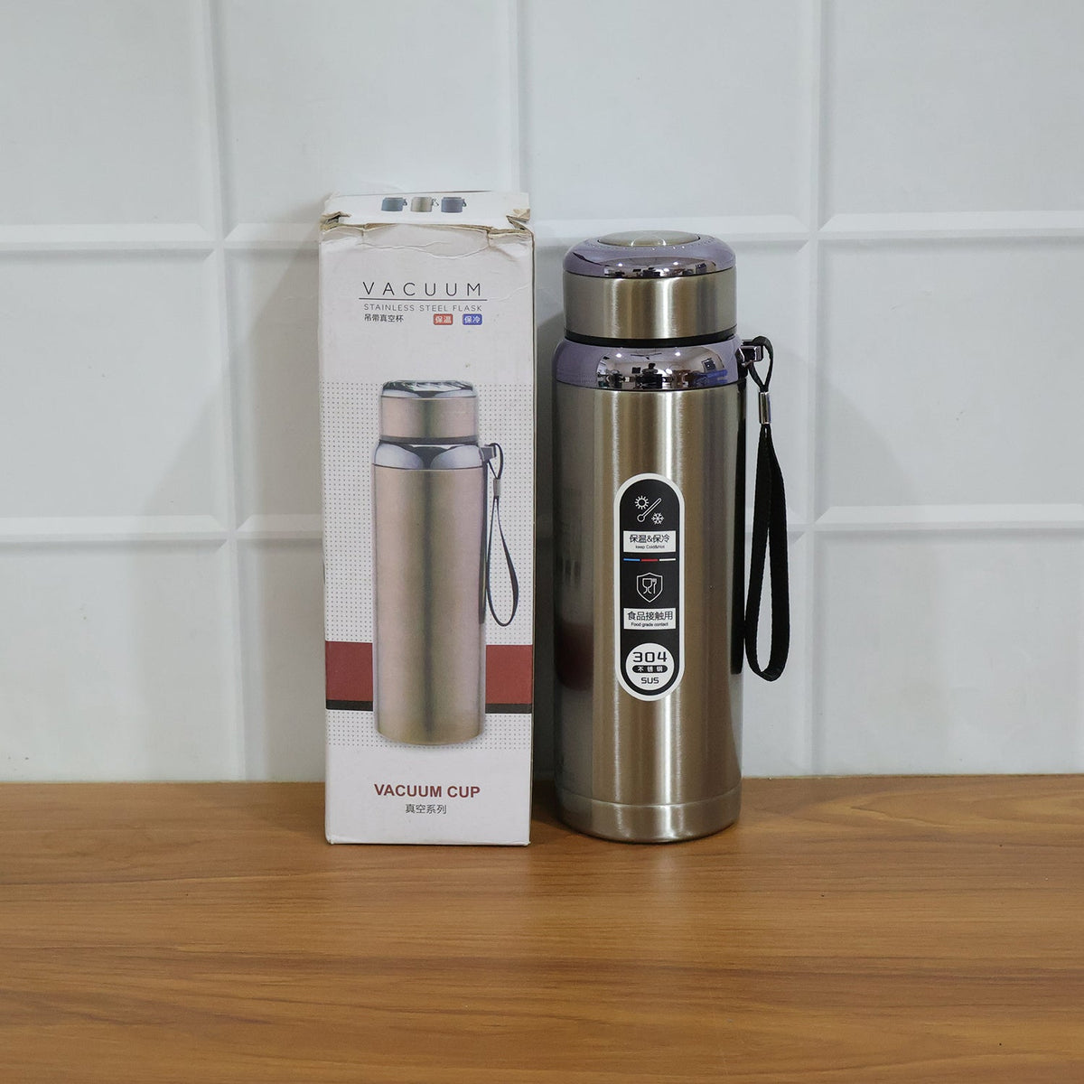 Vacuum Insulated Water Bottle β Keep Drinks Hot or Cold All Day