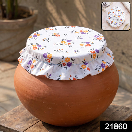Cotton Matka Cover β Elasticated, Dust & Insect Protection