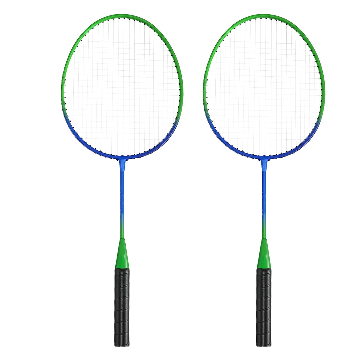 Badminton racket set for kids displayed with carry bag