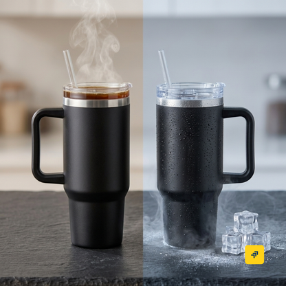 1200ML Stainless Steel Vacuum Insulated Travel Mug – Durable & Spill-Resistant
