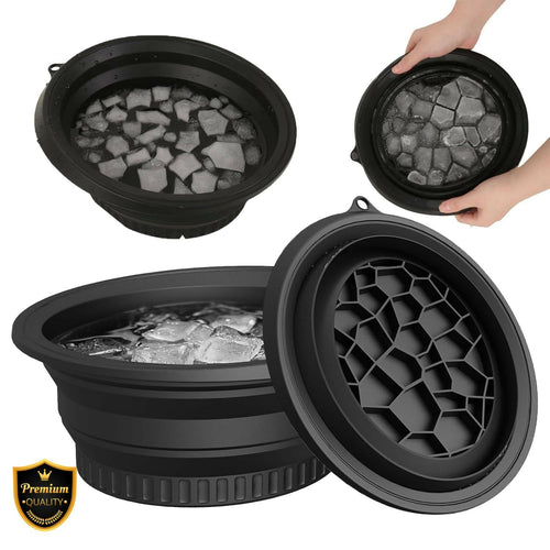 Silicone Face Ice Bowl – Space-Saving, Reusable Ice Tray