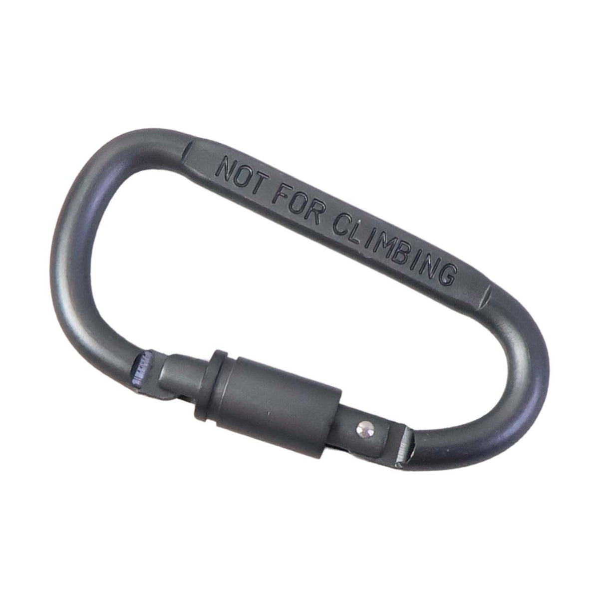 Sturdy metal hook clip carabiner with secure screw lock