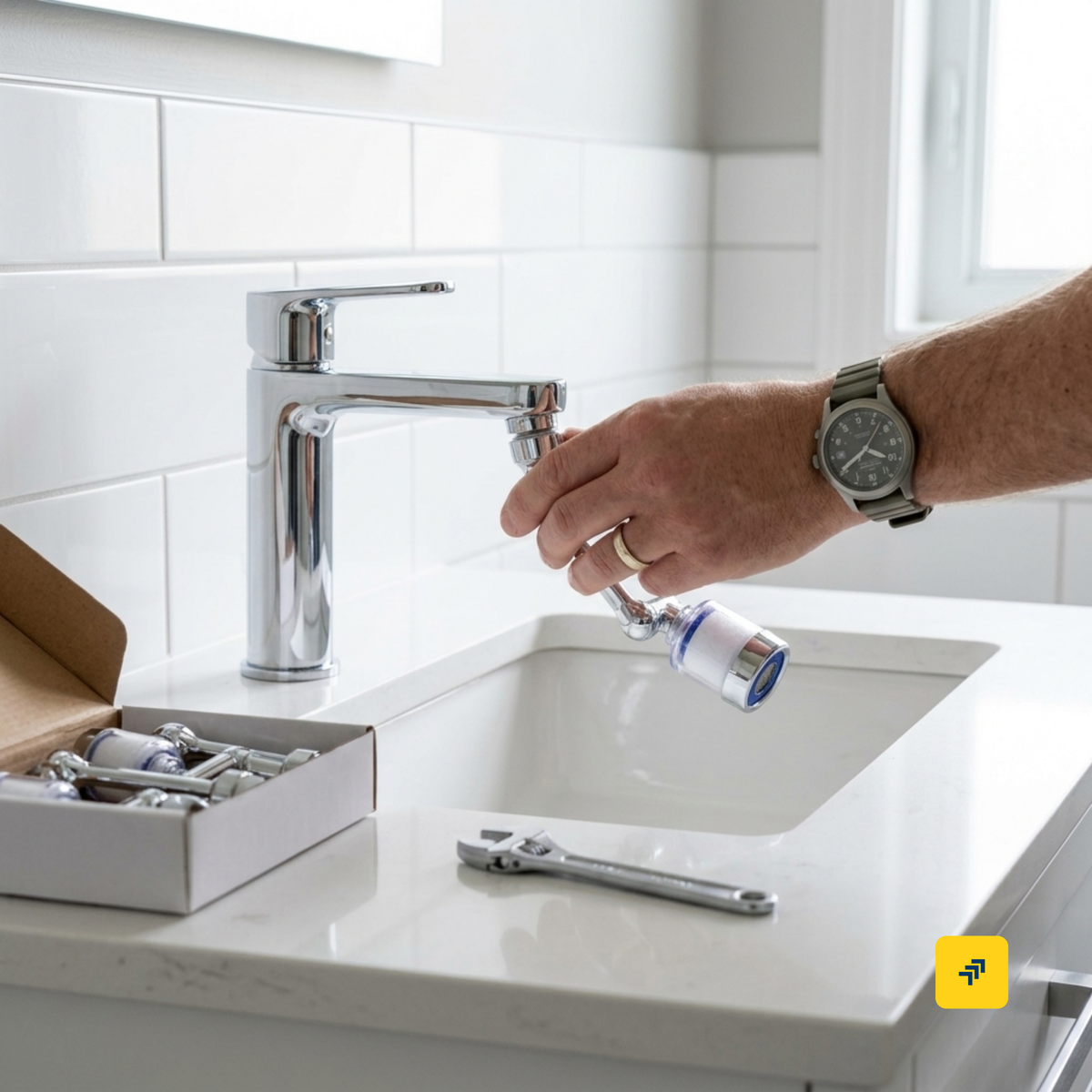 Rotating Faucet Sprayer – 1080° Swivel & Dual Flow